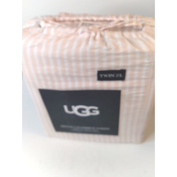 Ugg Devon Sheet Set Navy Stripe Size Twin XL Devon Chambray Sunset Stripe-NEW - Picture 8 of 8